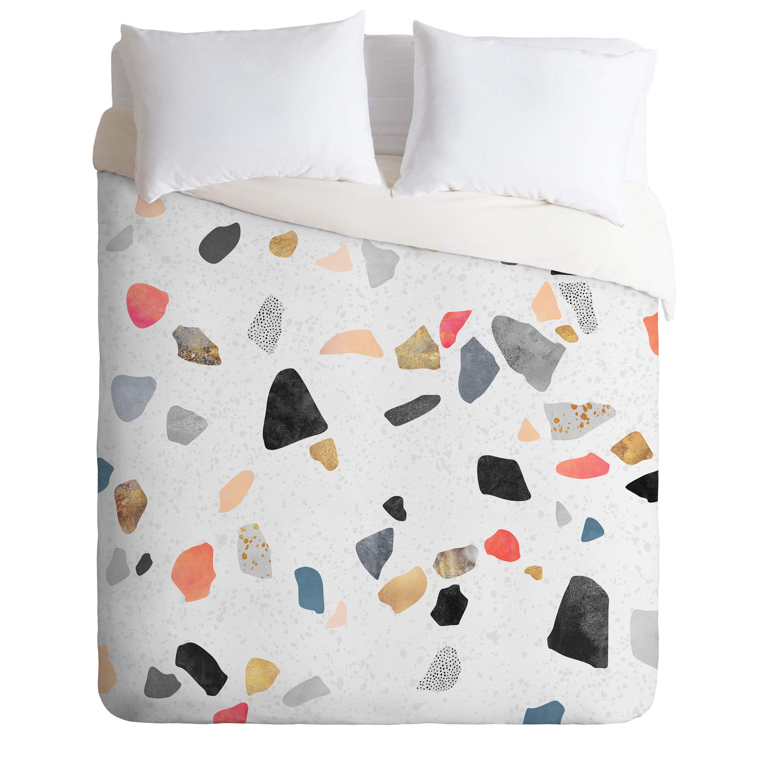 Terrazzo Treasure Comforter Set by Elisabeth Fredriksson - Twin XL Size with Matching Pillowcases | Modern Bedding for Guest Rooms, Dorms & Cozy Bedroom Decor | Society6