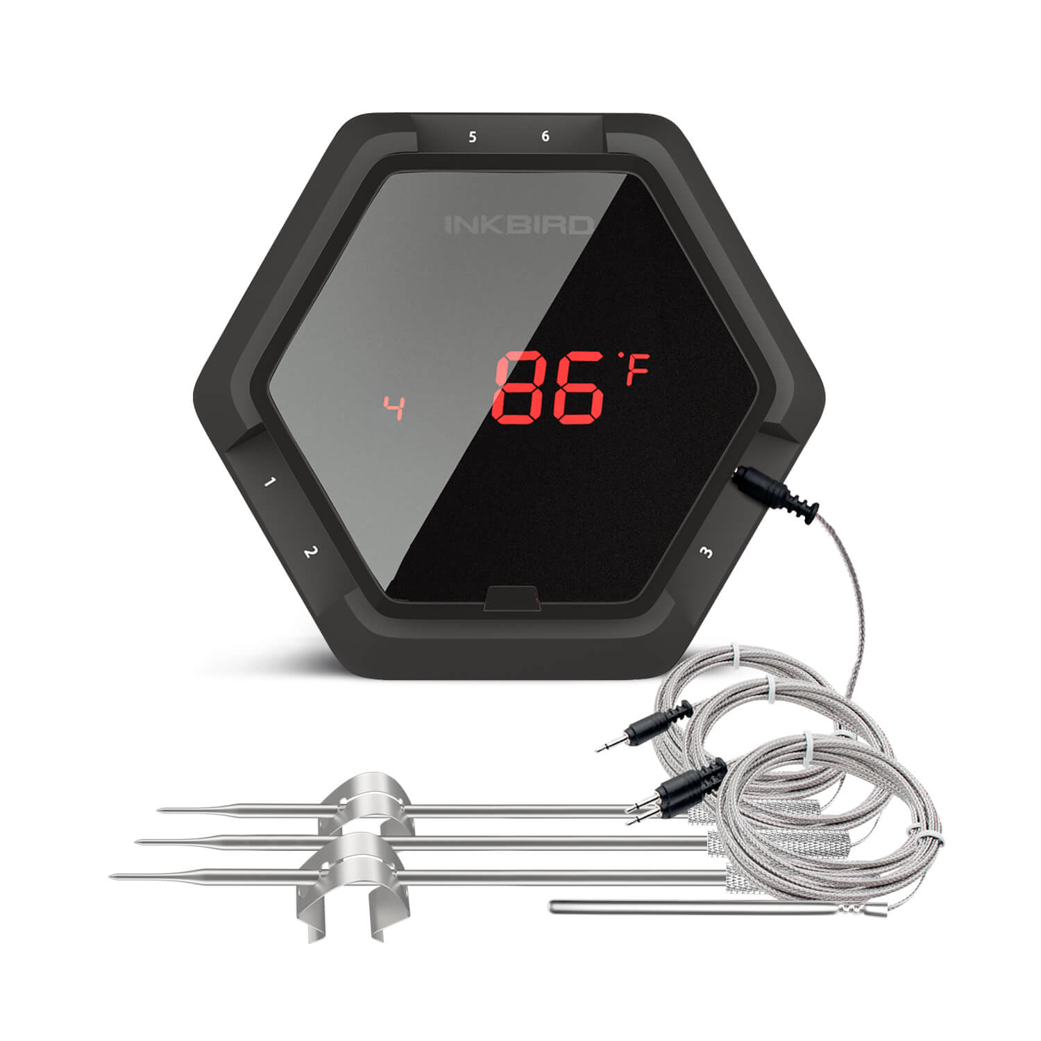 Wireless Bluetooth BBQ Thermometer IBT-6XS - Smart Meat Temperature Probe for Grilling, Smoking & Cooking
