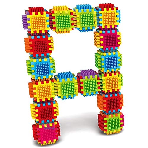 Dimple 360-Piece Large Stacking Blocks & Interlocking Building Set - STEM Educational Toy for Kids Ages 3-8, Creative Construction Playset for Boys & Girls - Perfect for Classroom, Birthday Gifts & Developmental Play