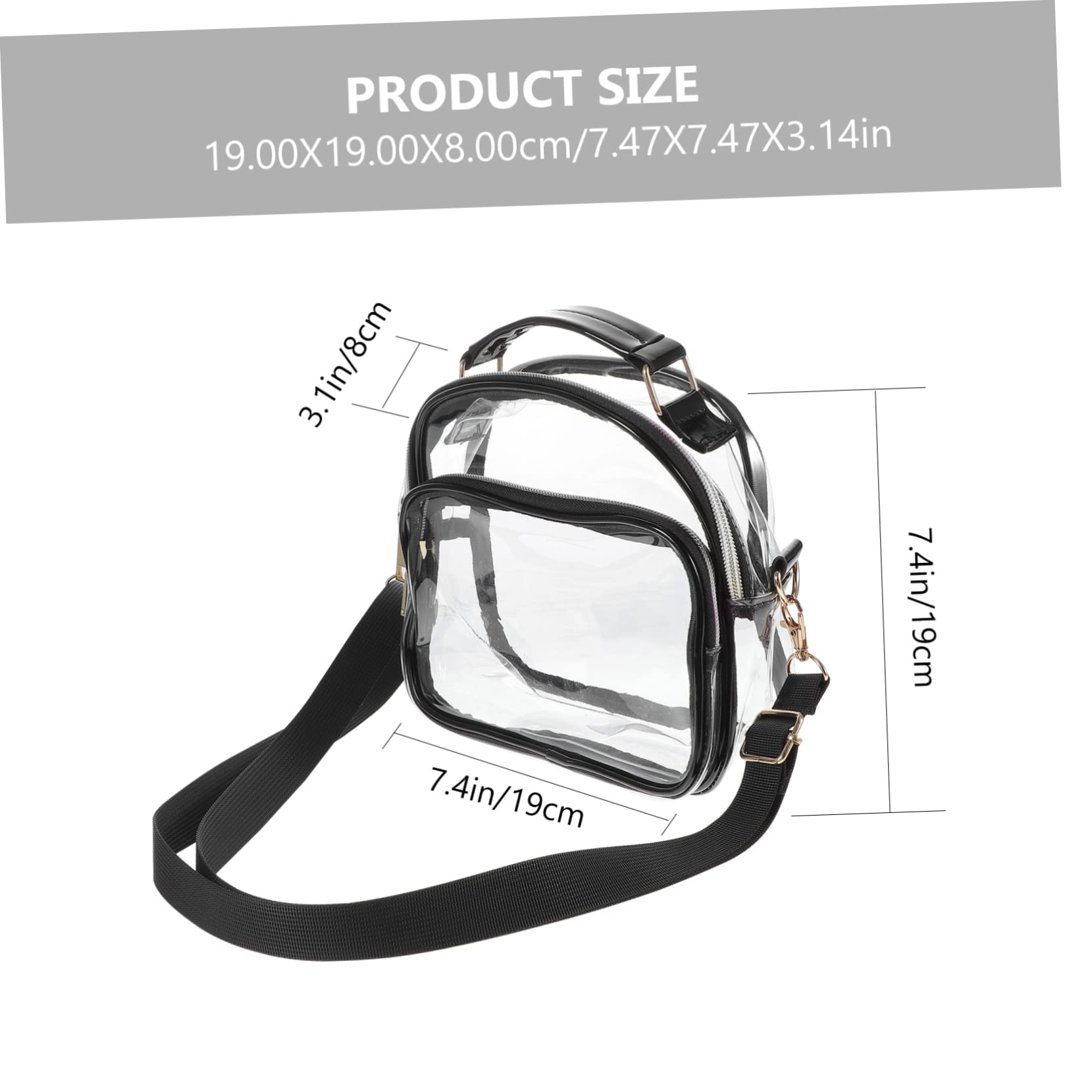 Gogogmee Women's Crossbody Shoulder Bag - PVC Tote Purse for Work & Travel | Lightweight Small Handbag for Daily Use, Shopping & Outings