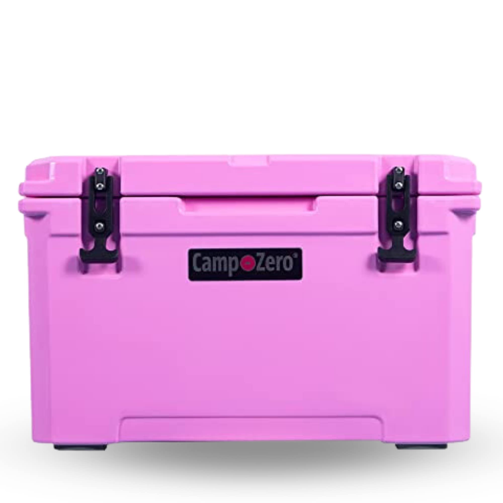 CAMP-ZERO 40L-42 Quart Heavy Duty Hard Cooler Ice Chest with 4 Cup Holders & Comfort Grip - Perfect for Camping, Beach, Picnics, Boating, Hunting & Travel - Keep Drinks Cold for Outdoor Adventures, Tailgating & Road Trips