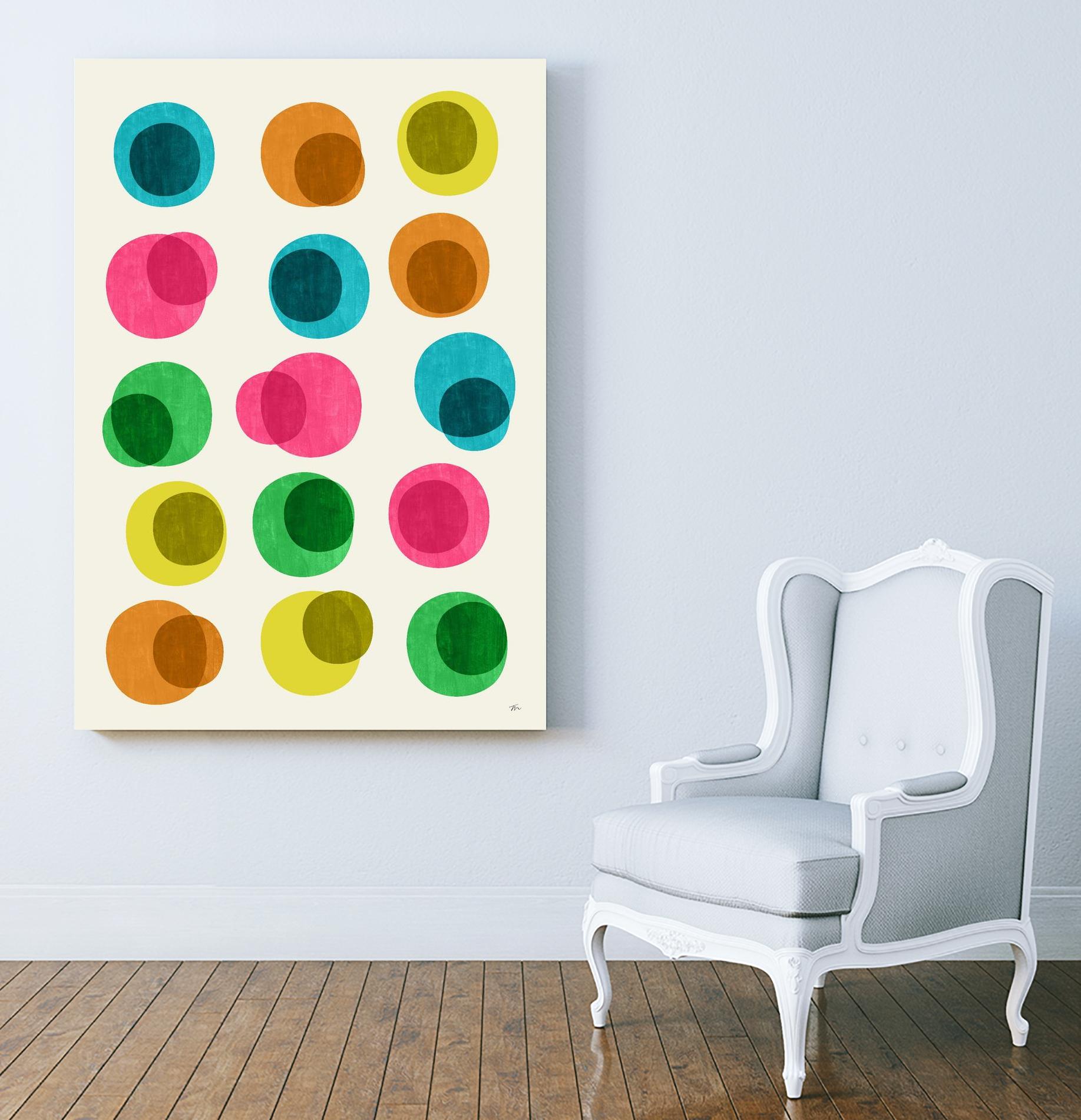 Stylish Circle Wall Decor Set - Modern Geometric Art for Living Room, Bedroom & Office | Perfect for Home & Office Decor