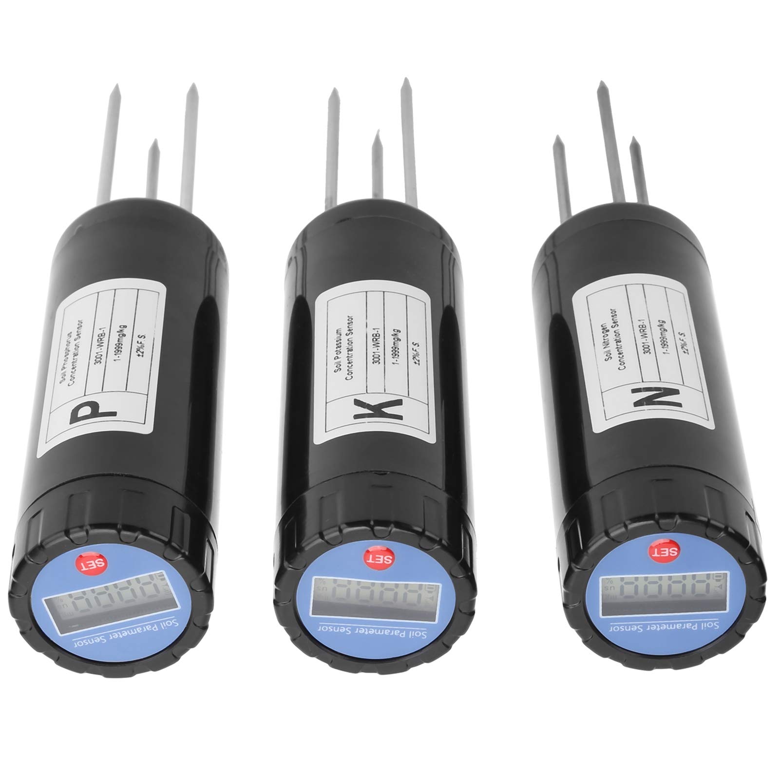 Professional Soil Tester with LCD Display - High Sensitivity NPK Sensor, IP68 Waterproof, Smart Nutrient Analyzer for Indoor/Outdoor Plants | Perfect Gardening Tool for Lawn, Farm & Hydroponics
