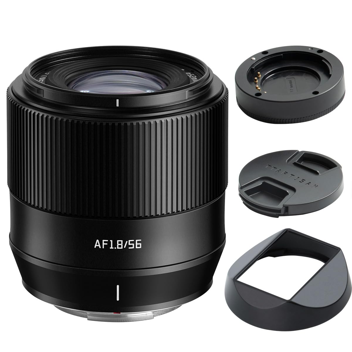 TTARTISAN AF 56mm f/1.8 APS-C Auto Focus Lens for Fujifilm X-Mount Cameras (X-T5, X-T4, X-T30 II, X-S10, X-T200, X-T30, X-H1, X-H2, X-T3, X-T100) - Perfect for Portrait, Street & Low Light Photography