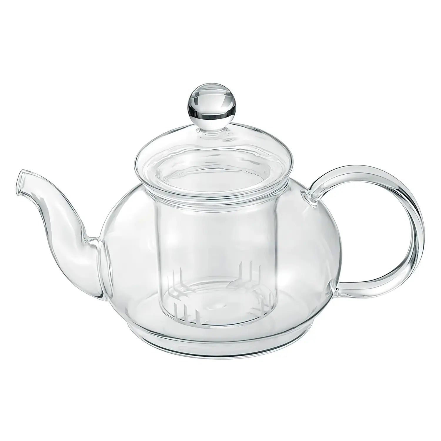 Asahi Heat Resistant Glass Teapot with Removable Stainless Steel Tea Strainer - Perfect for Loose Leaf Tea, Herbal Infusions & Iced Tea Brewing at Home or Office