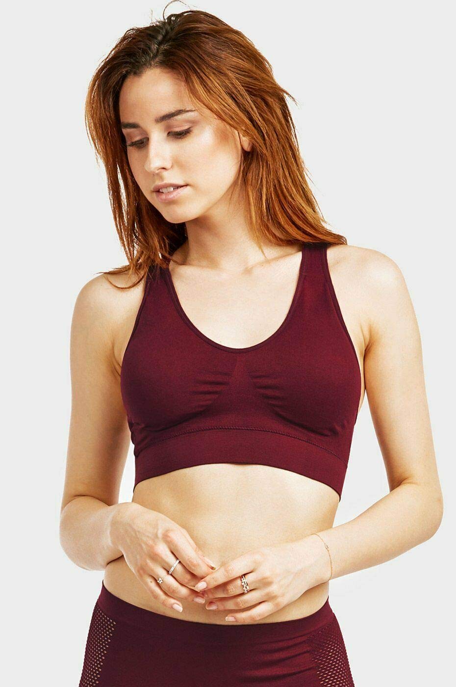 6 Pack Women's Sports Bras - High Support Workout Tops for Running, Yoga & Gym - Comfortable & Breathable Activewear