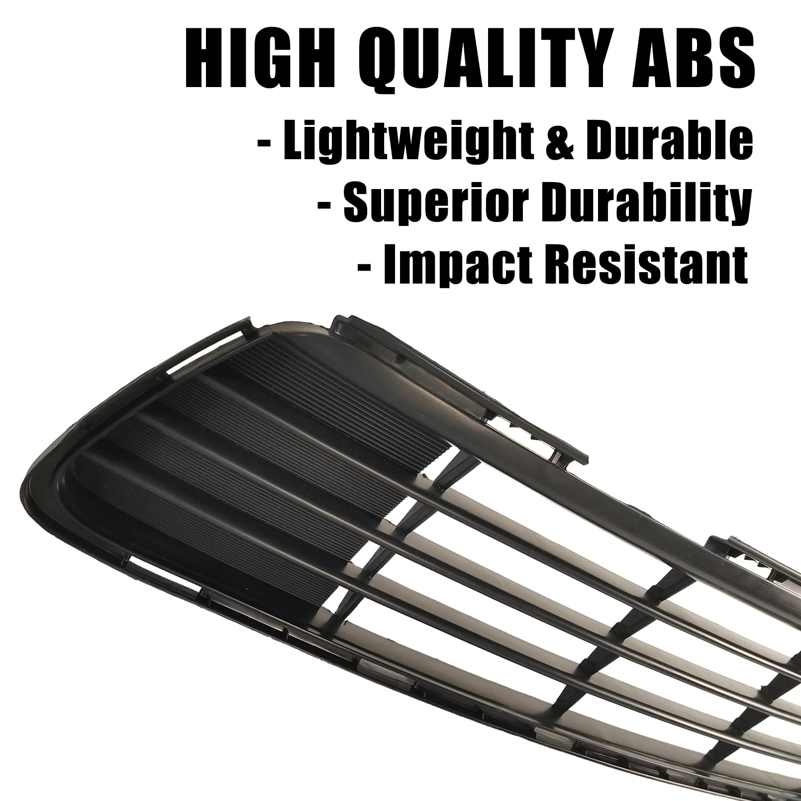 2011-2013 Toyota Corolla Front Bumper Lower Grille Replacement - Black Center Insert Grill Assembly (Part #5311202280 TO1036125) | Perfect for Car Restoration & Custom Upgrades
