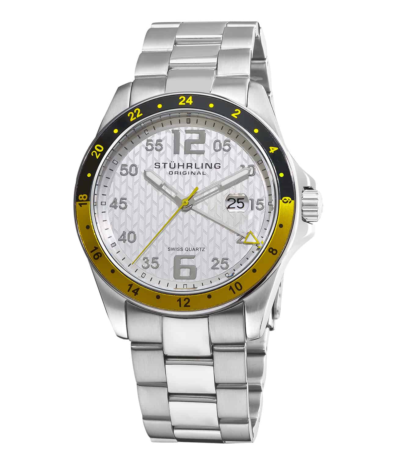 Silver Dial / Silver Case / Silver Stainless Steel Bracelet Deployant Buckle