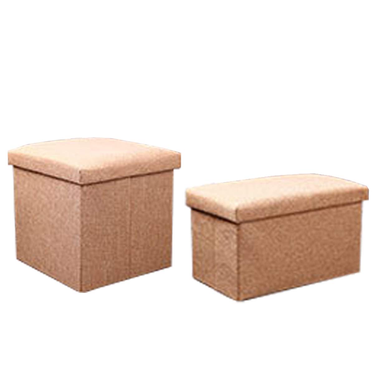 Foldable Storage Cube Organizer with Dust-Proof Lid - 2 Pack Brown Closet Storage Boxes for Clothes, Toys & Home Organization | Perfect for Bedroom, Nursery & Office Storage Solutions