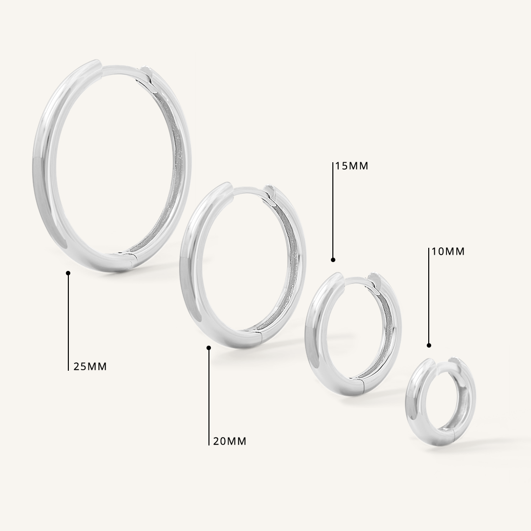Fusion Bow Plain Charm Hoops - Elegant Dainty Earrings for Women, Minimalist Jewelry Gift for Her - Perfect for Everyday Wear, Parties & Special Occasions