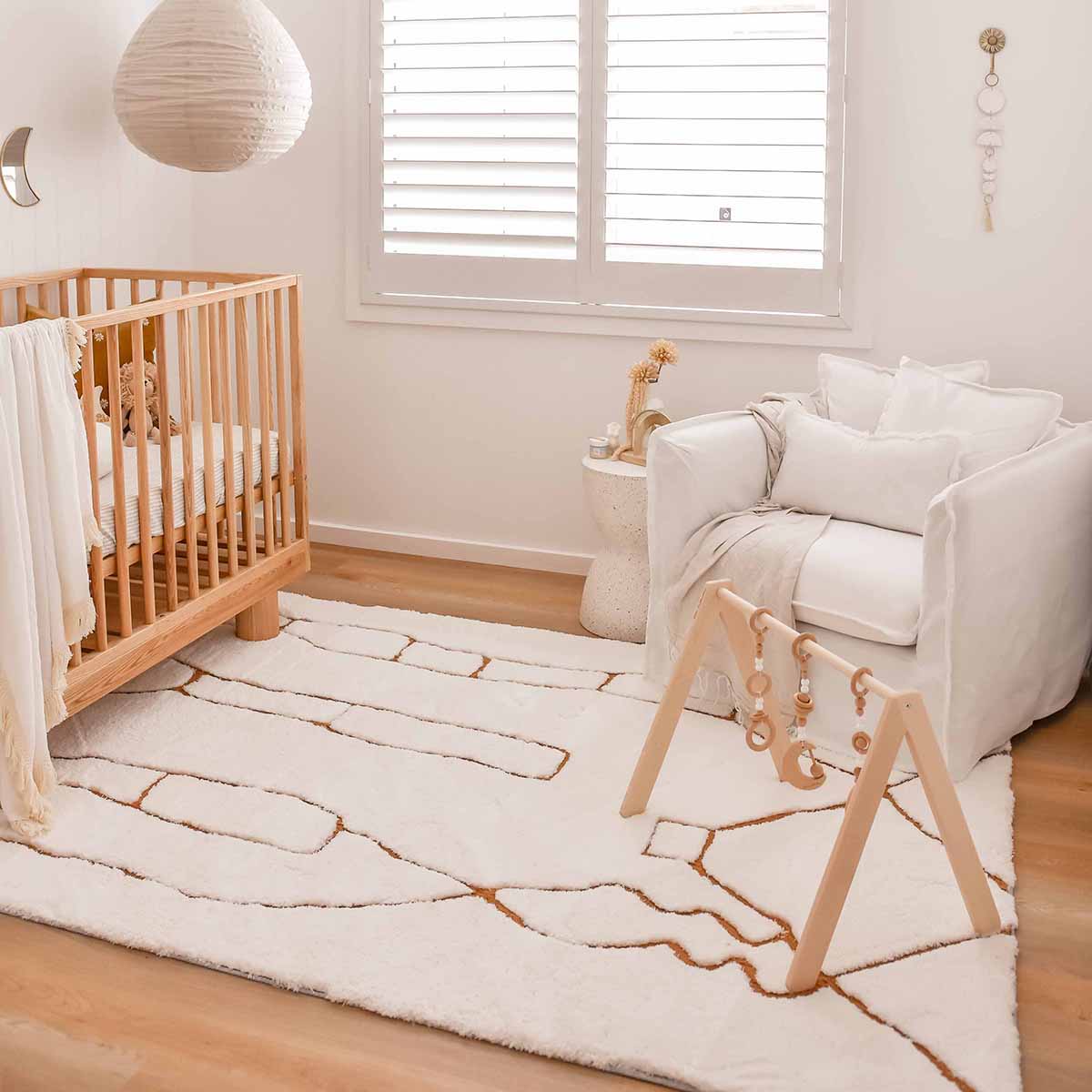 Alayna Tribal Shag Rug - Soft Bohemian Area Rug for Living Room, Bedroom, or Nursery | Fluffy & Cozy Home Decor