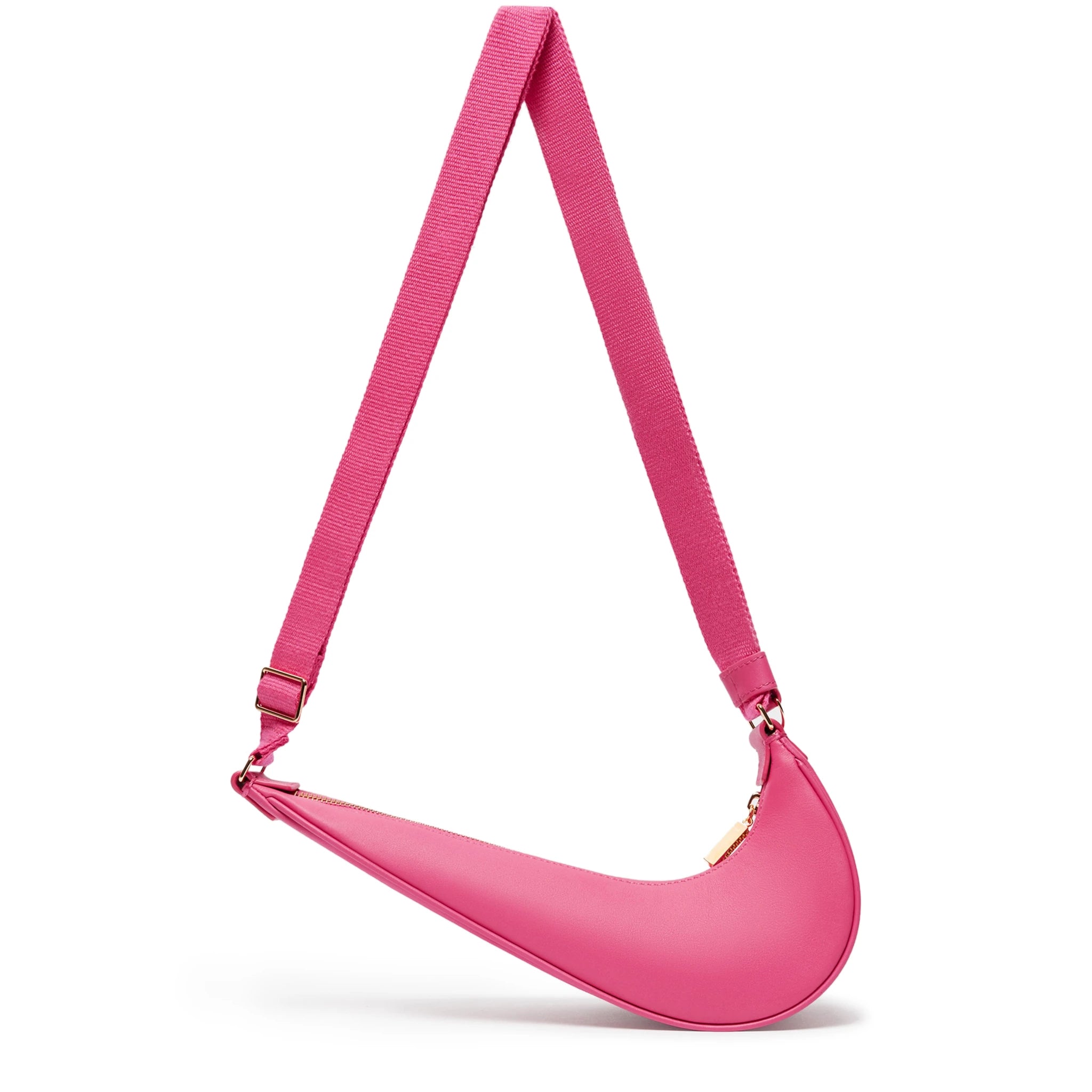 Jacquemus x Nike Le Sac Swoosh Small Dark Pink Crossbody Bag - Stylish & Compact for Everyday Use, Travel & Gym Essentials