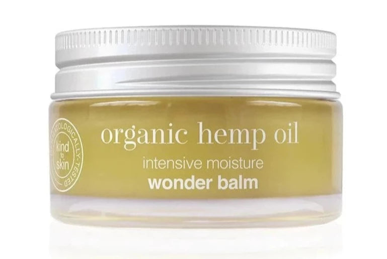 Dr Organic Wonder Balm - Organic Hemp Oil for Dry Skin & Lips - Natural Moisturizer for Face, Hands & Cuticles - Perfect for Winter Care & Daily Hydration