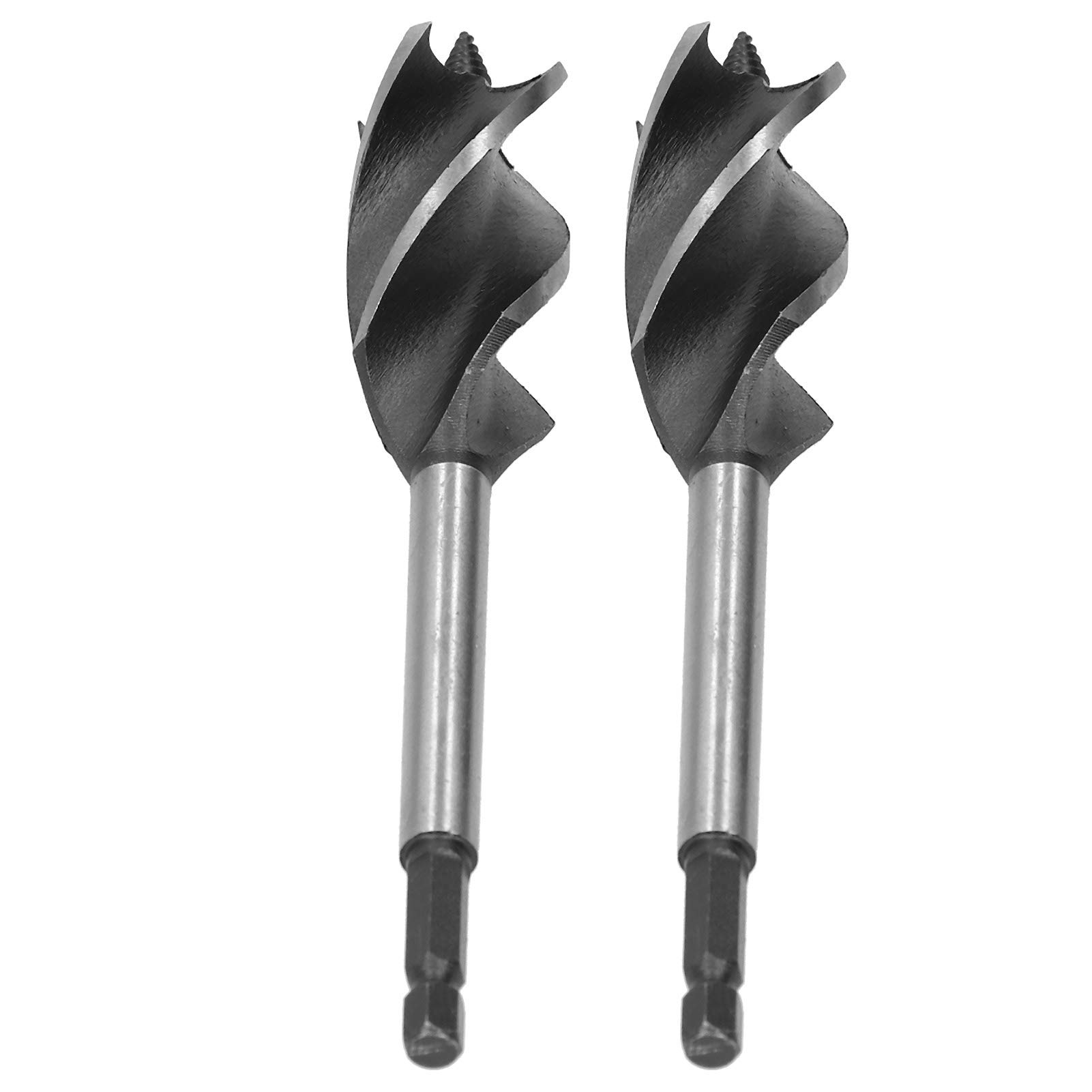 Shanrya 4 Flute Carbide Drill Bits Set - High Speed Steel Woodworking Drill Bits for MDF, Plywood & Particle Board - Perfect for Cabinet Making, Furniture Assembly & DIY Wood Projects