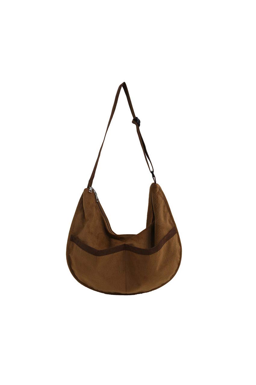 Ulisty Women's Large Capacity Corduroy Shoulder Bag - Vintage Retro Crossbody Purse for Daily Use | Perfect for Work, Travel & Shopping