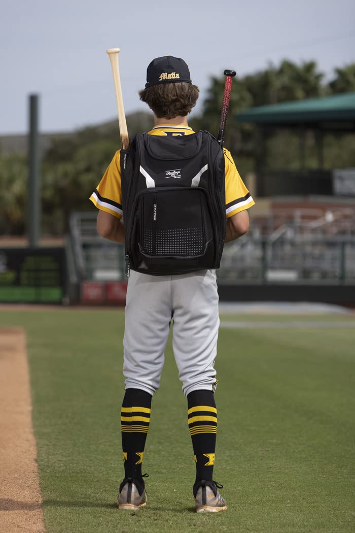 Rawlings Legion Backpack Equipment Bag for Baseball & Softball - Durable Sports Gear with Multiple Styles | Perfect for Training, Games & Travel