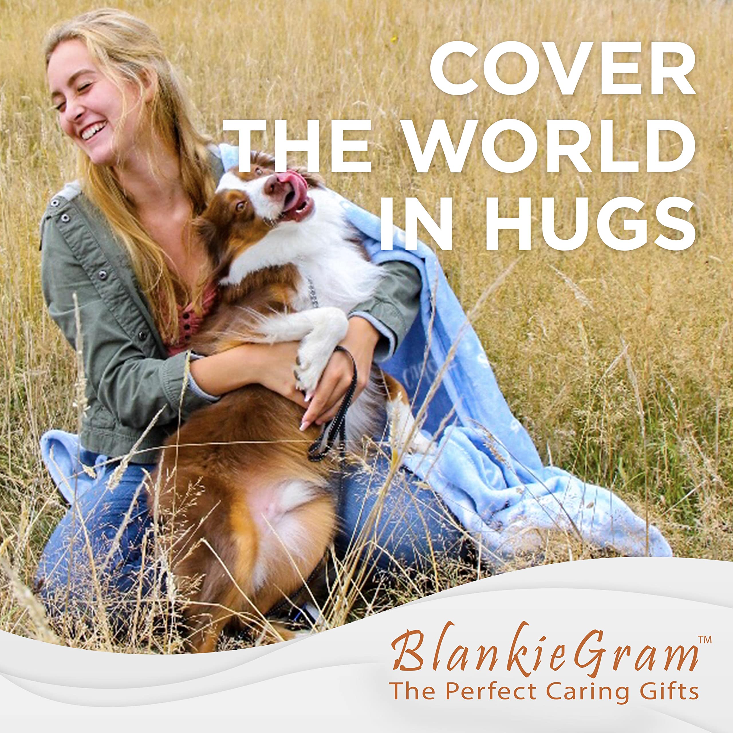 Healing Thoughts Throw Blanket - Inspirational Comfort Gift for Women, Men & Kids - 50x60 Inch Soft Grey Blanket for Positive Energy & Warm Hugs - Perfect for Get Well Wishes, Hospital Recovery, Cozy Home & Meditation