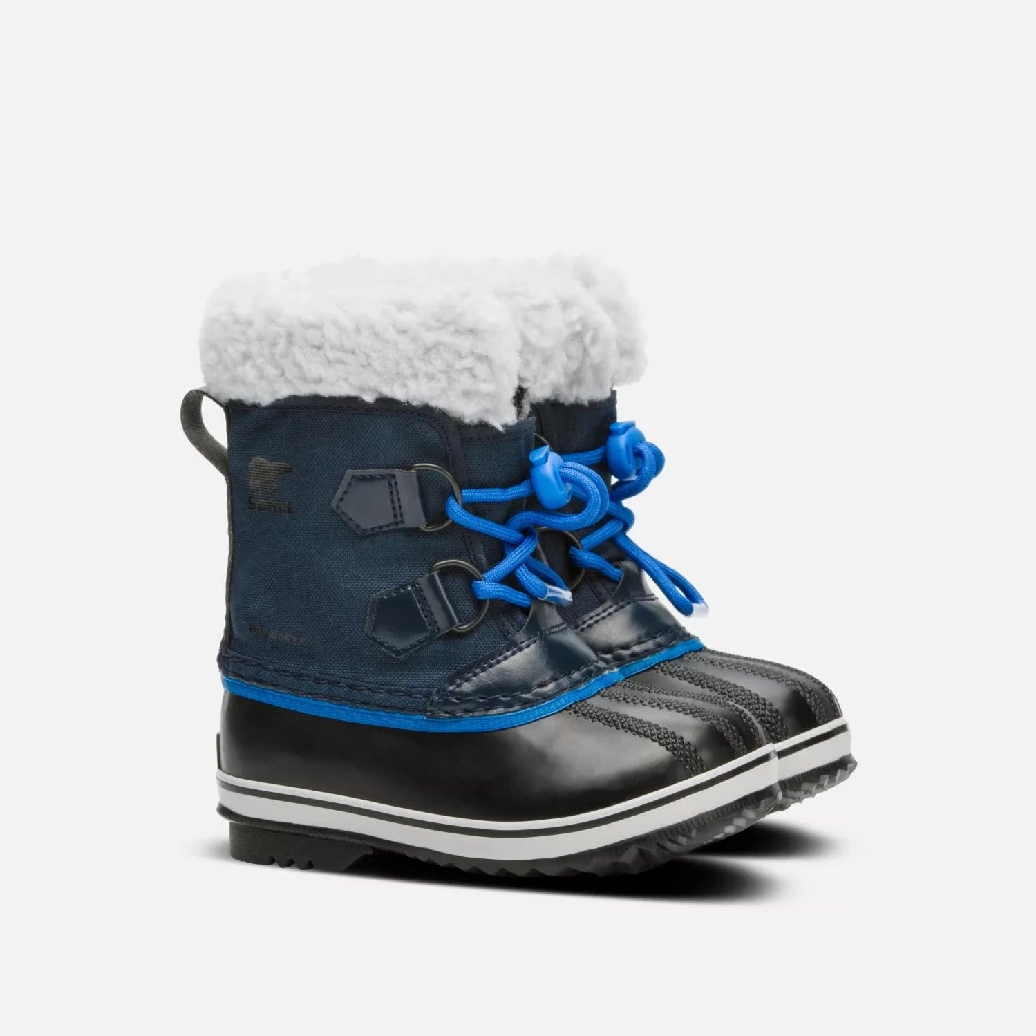 Sorel Collegiate Navy Nylon Yoot Pac Youth Boot - Waterproof Winter Snow Boots for Kids & Teens - Perfect for School, Outdoor Play & Cold Weather Adventures