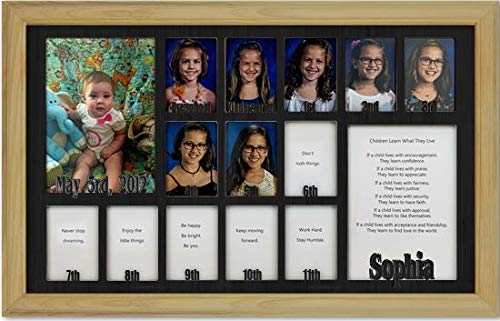 Personalized Northland School-Years Picture Frame - Holds Twelve 2.5