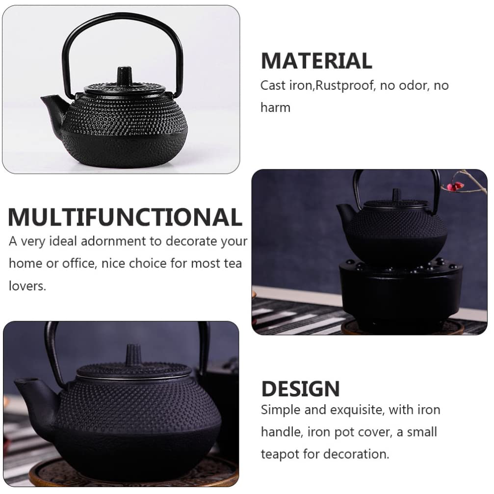 Premium Cast Iron Teapot Set - Japanese Style Small Iron Tea Kettle with Infuser - Perfect for Loose Leaf Tea, Home Decor & Gift Giving - Ideal for Tea Ceremonies, Office Use & Cozy Afternoons