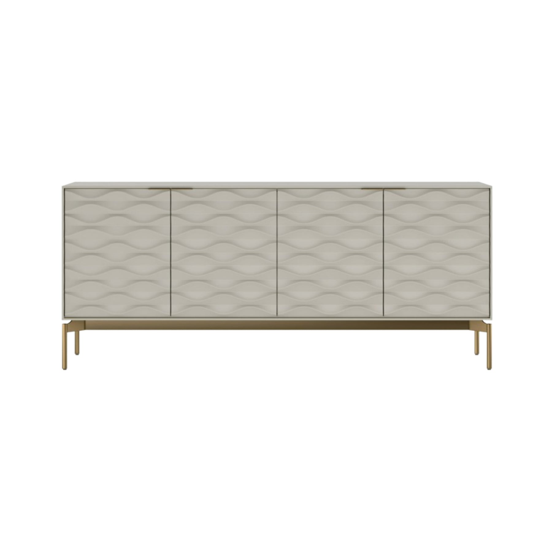BDI 7629 Ripple Storage Credenza - Modern TV Media Console with Ample Storage - Perfect for Living Room, Home Theater & Office Organization