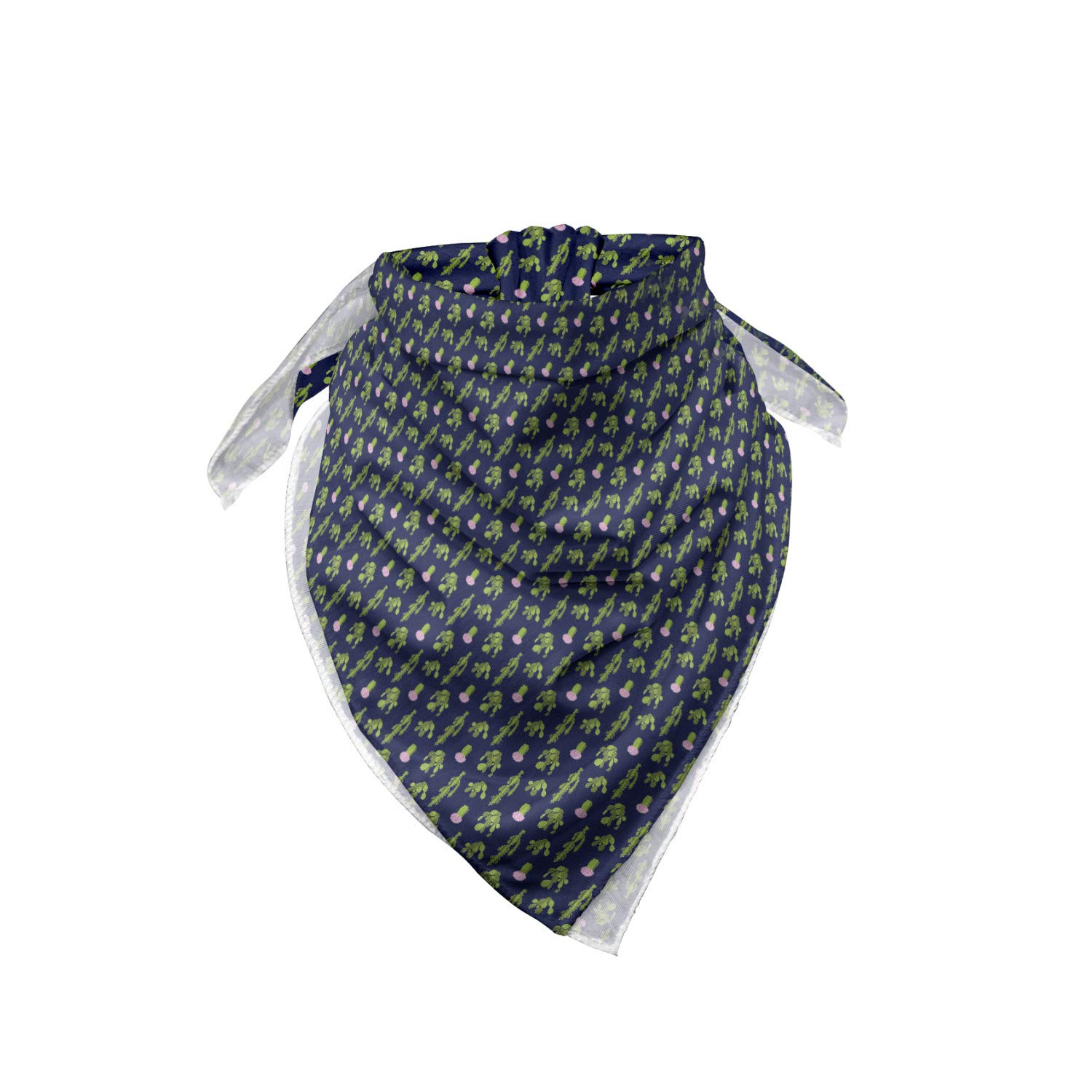 Ambesonne Cactus Bandana - Unisex Head & Neck Scarf with Exotic Succulent Plant Design | Perfect for Outdoor Adventures, Music Festivals & Boho Fashion