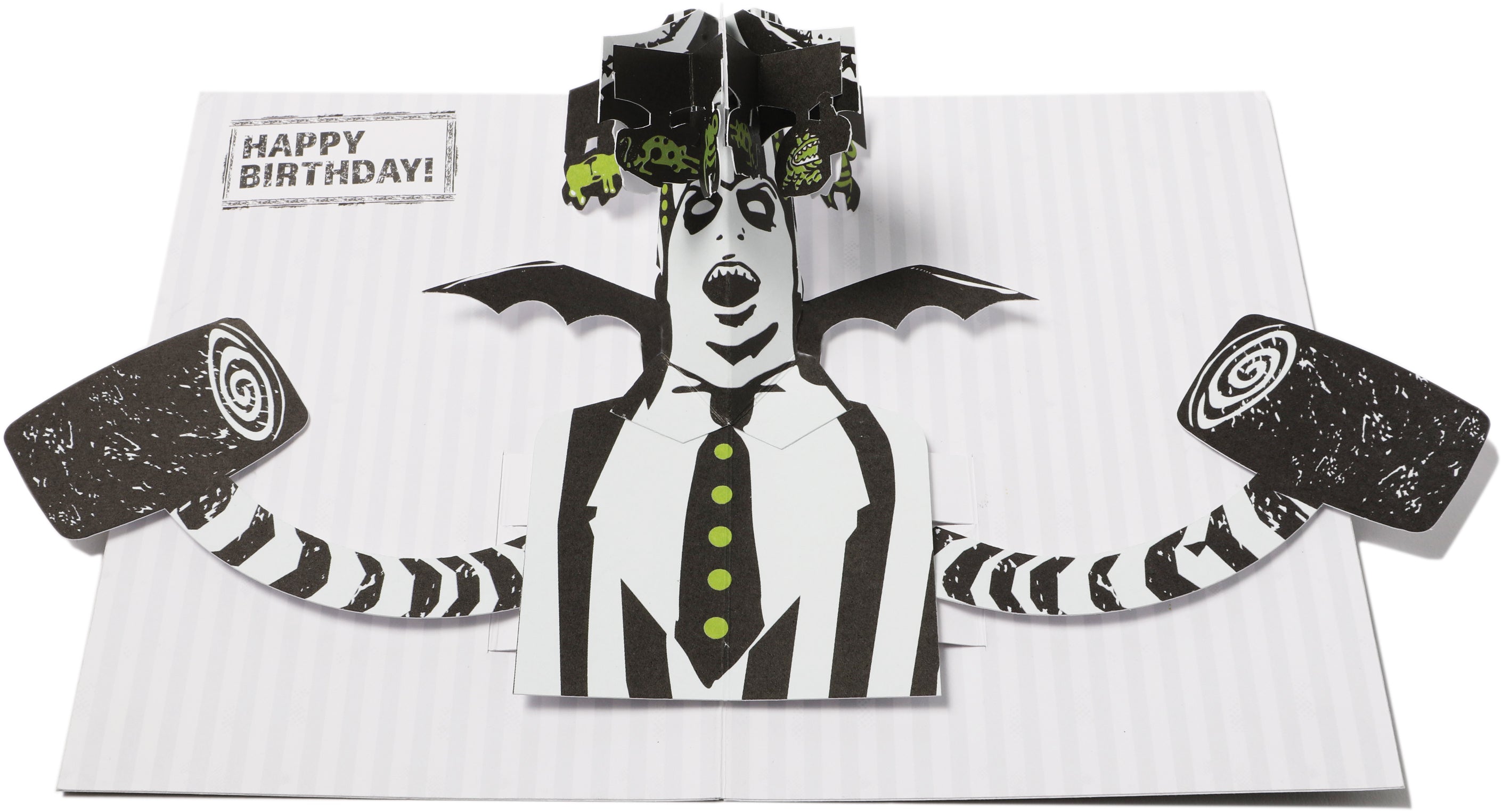 Beetlejuice Pop Up Greeting Card - Unique 3D Halloween Birthday Gift for Fans - Perfect for Parties, Home Decor & Collectibles
