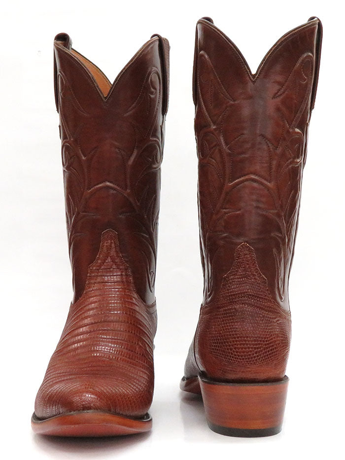 Lucchese L1218.24 Men's Genuine Lizard Skin Cowboy Boots in Peanut Brittle - Western Style, Comfortable Riding & Country Fashion Footwear for Rodeo, Line Dancing & Casual Wear