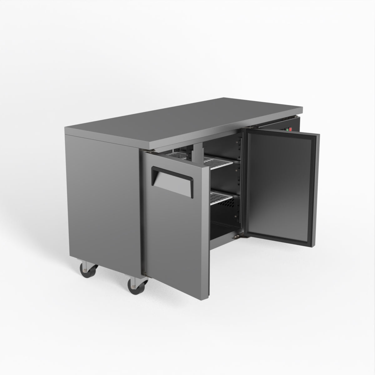 AG 2-Door Commercial Worktop Freezer with Under Bench Design - 600mm Depth for Restaurants, Cafes & Catering Businesses