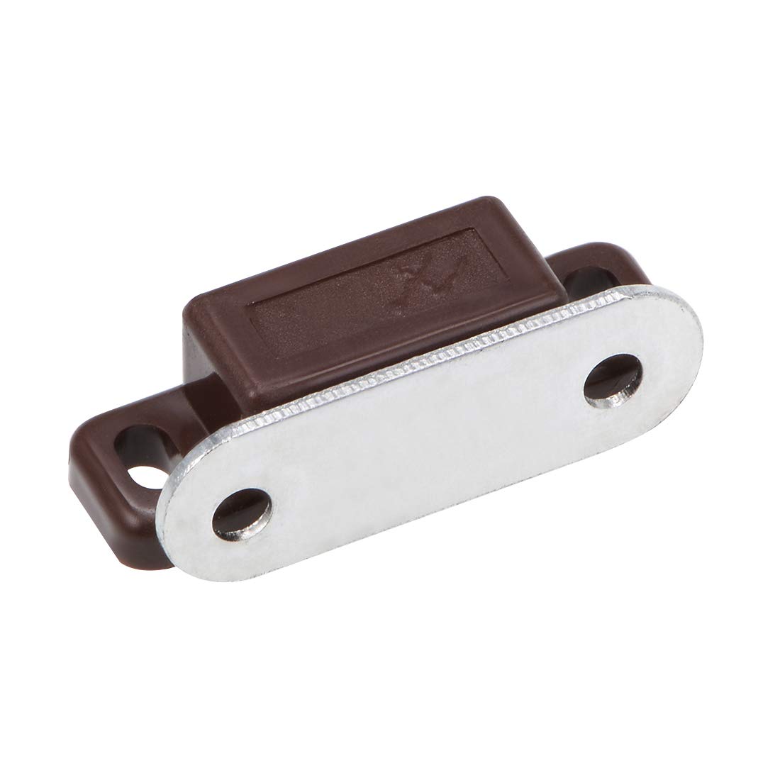 uxcell 16pcs Brown Magnetic Cabinet Latches - Strong Hold for Bathroom, Kitchen & Closet Doors | Perfect for Home Organization & DIY Projects
