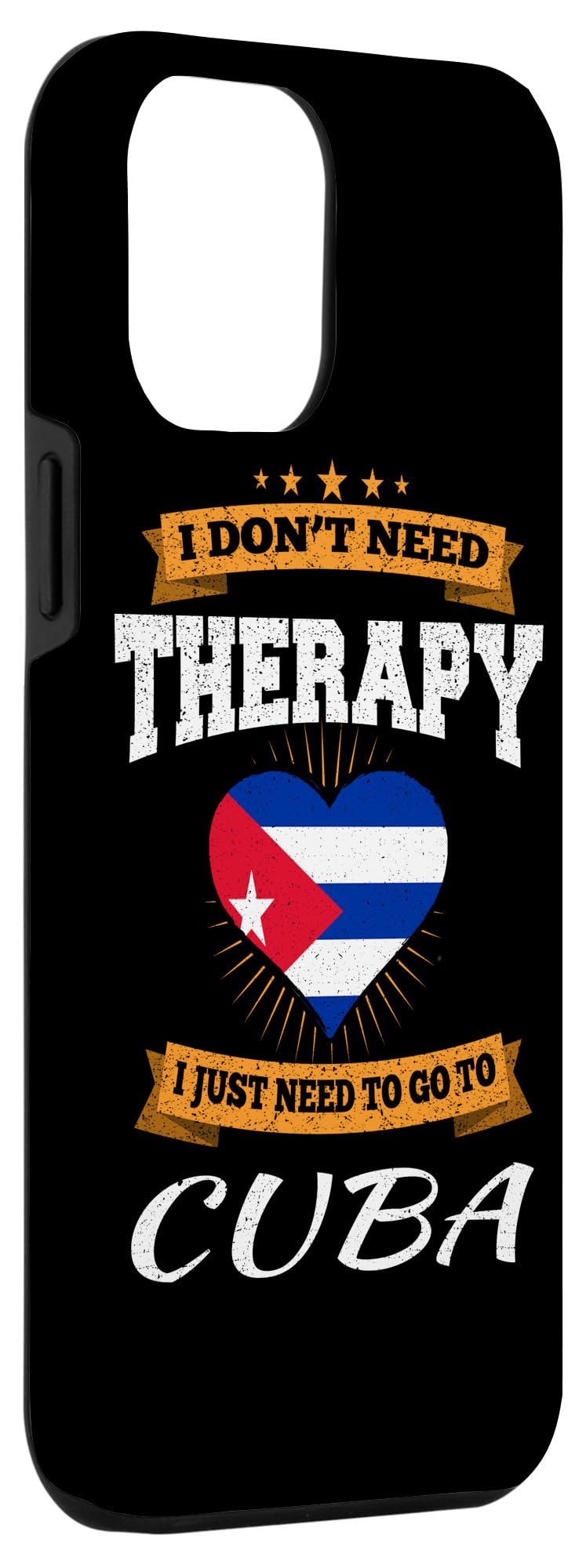 iPhone 12 Pro Max Case with Cuban Flag Design - Durable Protective Phone Cover for Vacation in Cuba, Beach Travel & Cuban Pride Accessory