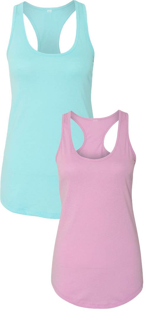 Next Level Apparel Women's Slim Fit Racerback Tank Top - Soft Breathable Workout Shirt for Yoga, Gym & Running | Comfortable Casual Summer Wear
