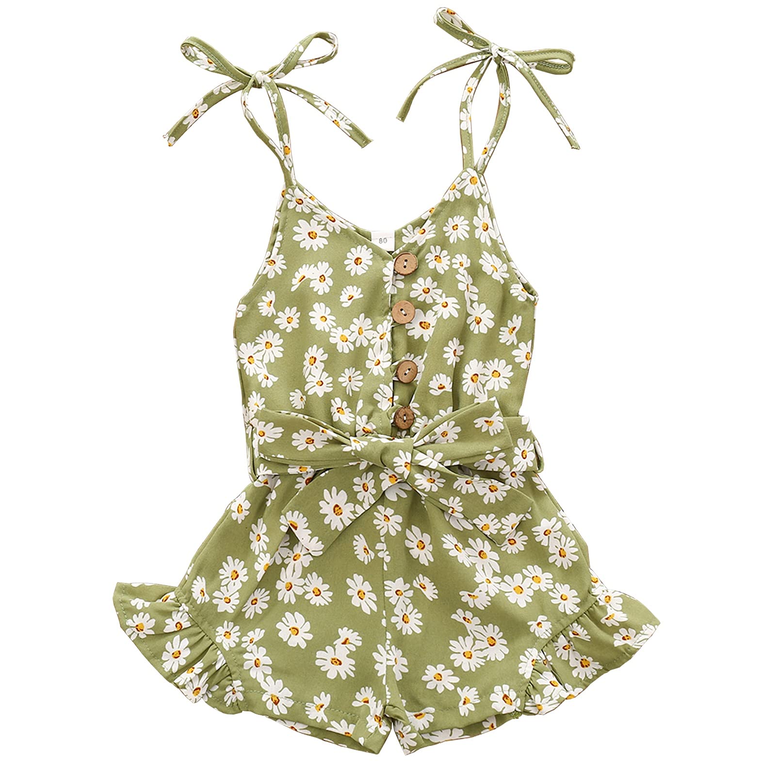 Adorable Baby Girl Summer Halter Romper Outfit - 6 Months to 5 Years | Perfect for Beach, Playdates & Family Photos