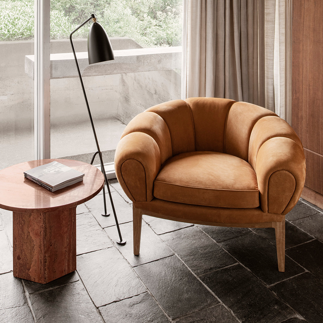 Modern Croissant Lounge Chair - Comfortable Crescent-Shaped Accent Chair for Living Room, Bedroom, or Office - Perfect for Relaxing, Reading, and Napping