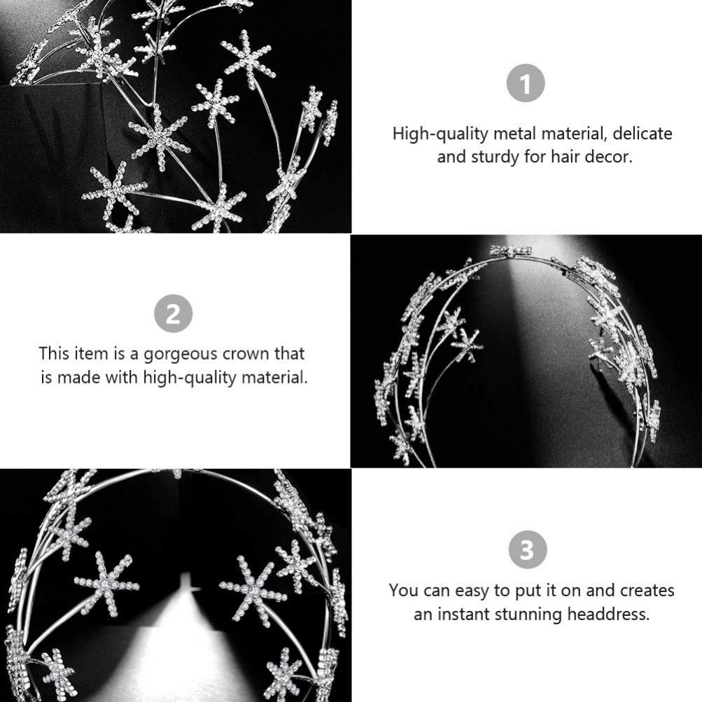 Sparkling Rhinestone Tiara Headband for Girls - Elegant Wedding, Birthday & Bridal Hair Accessory - Perfect for Princess Parties, Pageants & Special Occasions