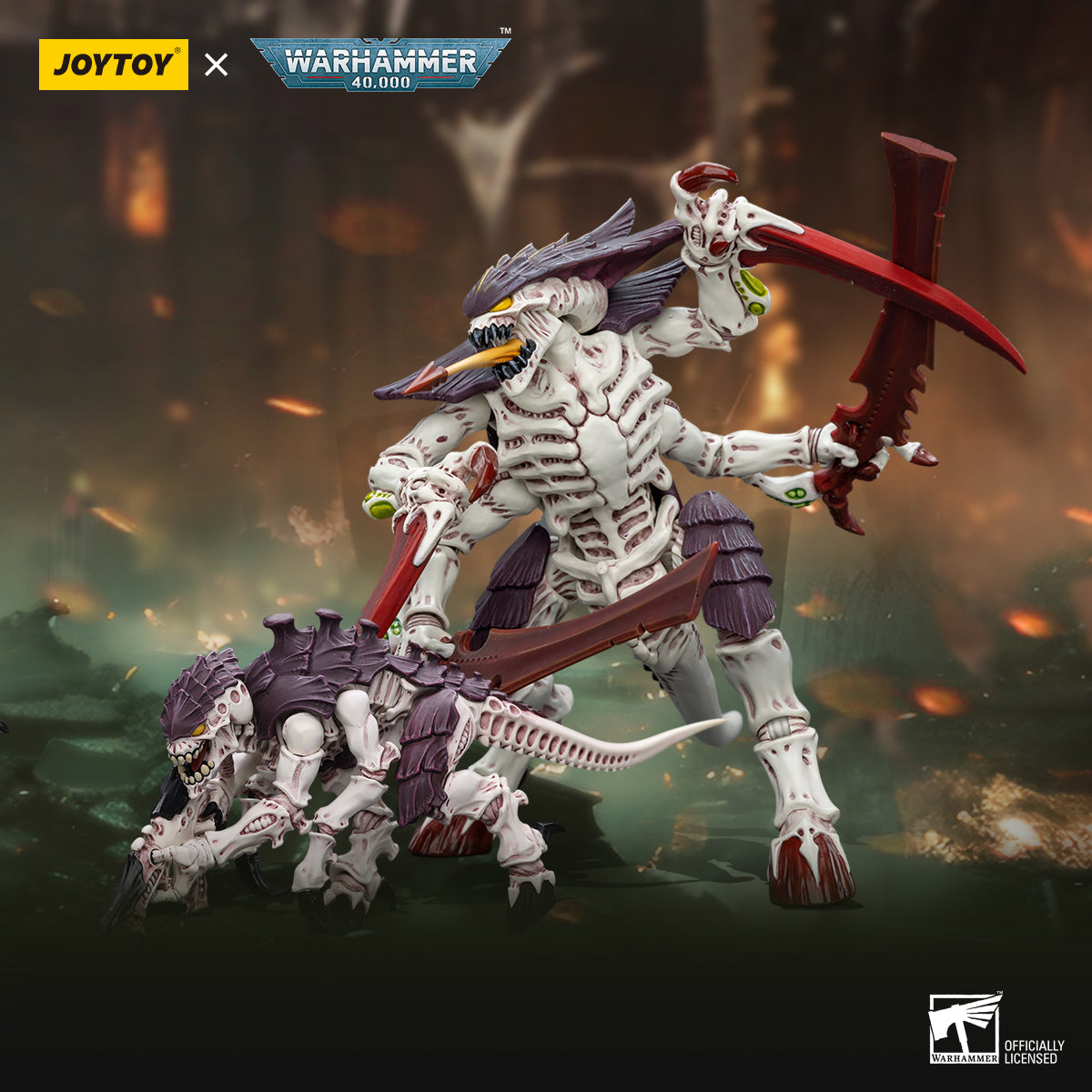 1/18 JOYTOY Warhammer 40K Tyranids Hive Fleet Leviathan Action Figure - Collectible Miniature Model for Tabletop Gaming & Display