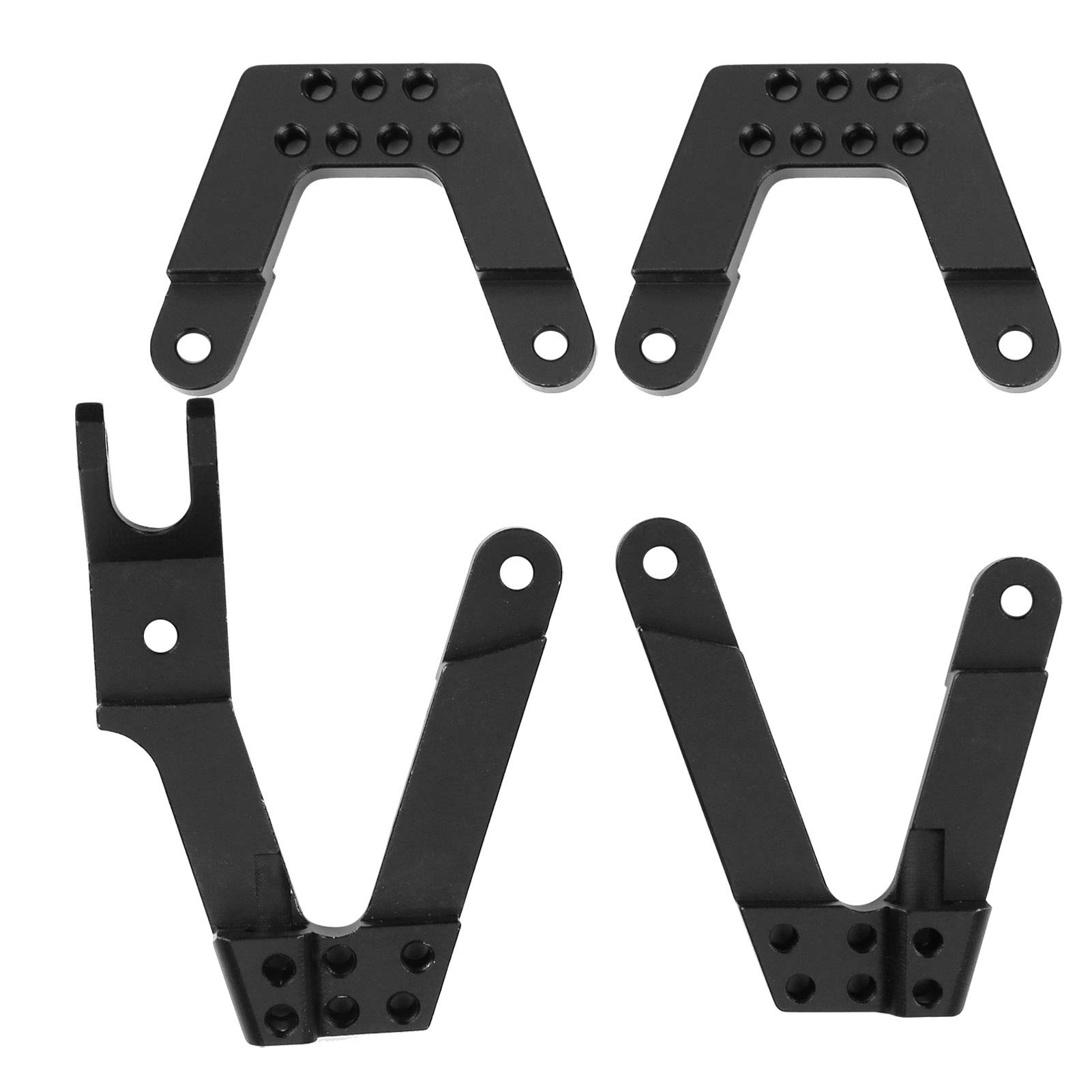 Durable Black RC Shock Towers for 1/10 Scale Crawler Cars - Lightweight Upgrade Parts for RC Car Modification | Perfect for Off-Road Racing & Trail Crawling