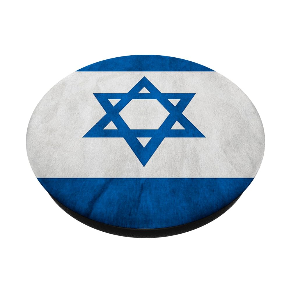 Jewish PopSocket for Phone - Israeli Flag PopGrip with Swappable Top for iPhone & Android | Perfect for Hanukkah Gifts, Jewish Holidays & Travel Accessories