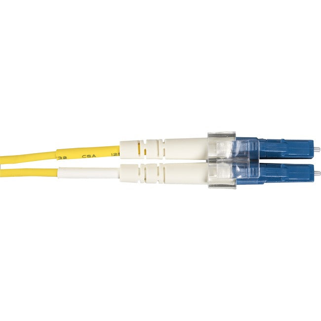 2M (6.5Ft) LC-LC OS2 Single Mode Fiber Patch Cable - Indoor Zip OFNR - High Speed Networking for Data Centers & Server Rooms