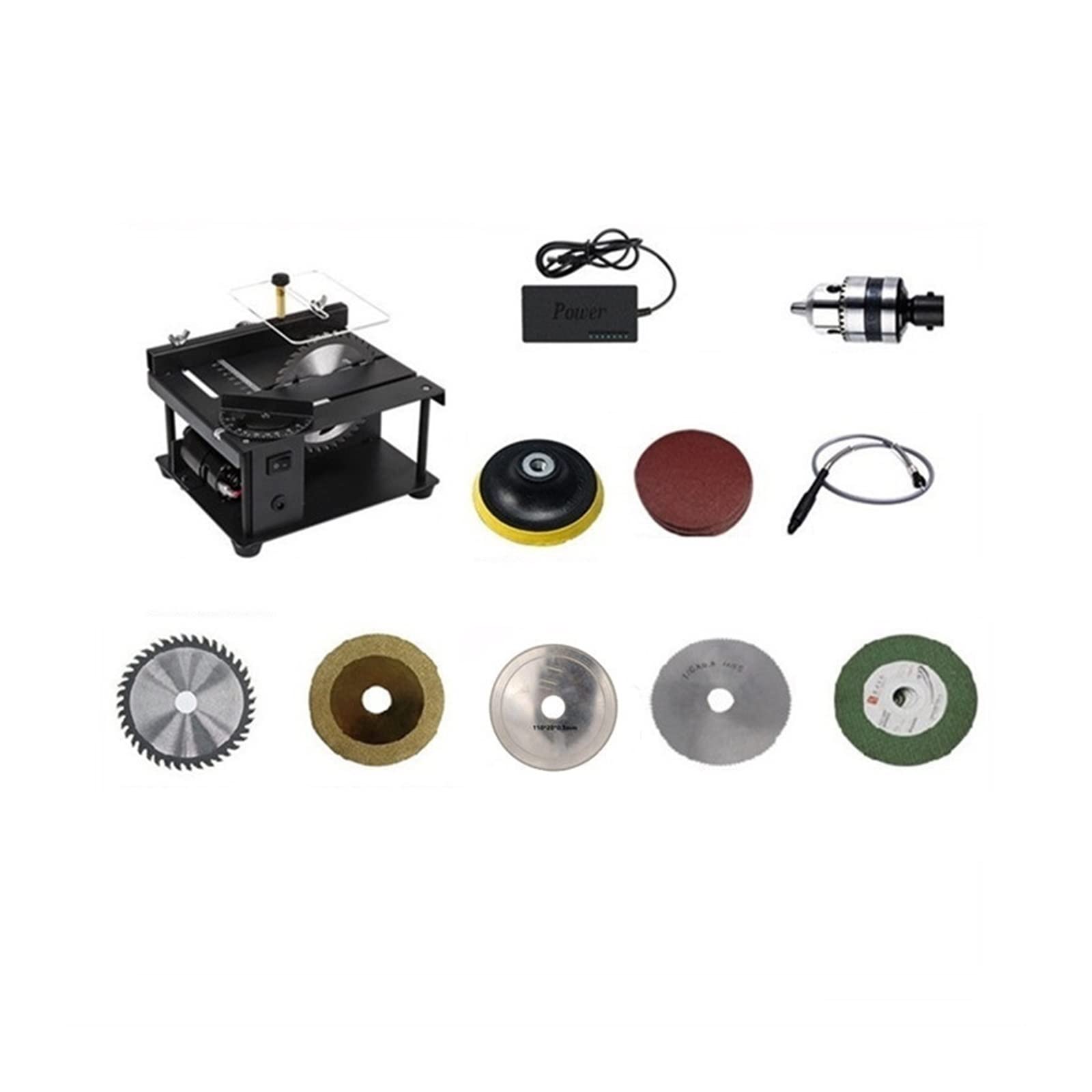 **12-24V 200W Mini Desktop Electric Table Saw - Adjustable Speed & Angle Blade Cutter for Wood, Plastic, Acrylic - Perfect for DIY Crafts, Home Renovation & Small Woodworking Projects (Color: C Upgrade, Size: Type)**