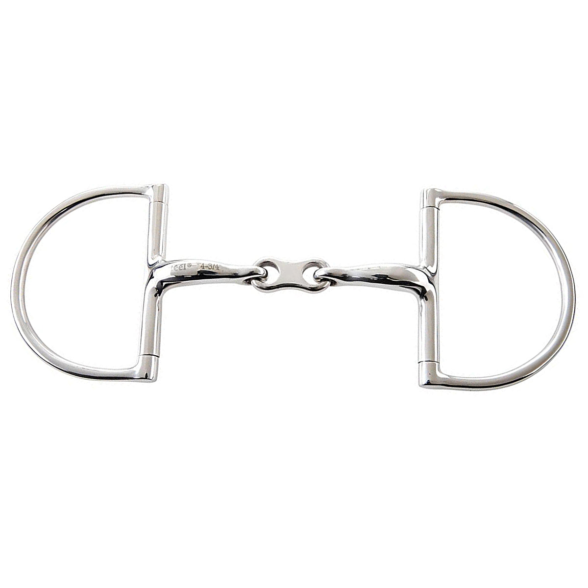JP Korsteel Stainless Steel French Link Hunter Dee Ring Snaffle Bit - Durable Horse Training Bit for English Riding, Jumping & Dressage