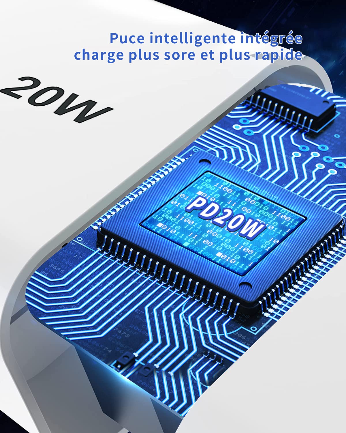 2-Pack MFi Certified 30W USB C Fast Charger with 6ft Cable - PD3.0 Quick Charger for iPhone 14/13/12/11/X Series - Perfect for Home, Office & Travel Charging Needs