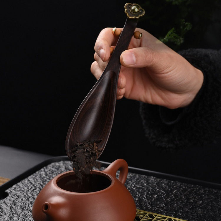 Premium Ebony Wood Pipa Cha He Tea Holder - Traditional Chinese Tea Tray for Gongfu Tea Ceremony & Home Decor