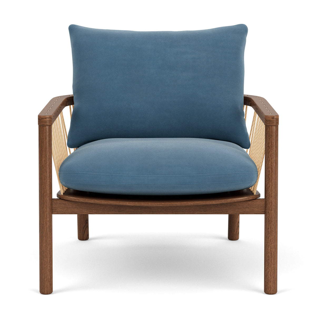 Luxury Enzo Velvet Armchair - Modern Accent Chair for Living Room, Bedroom & Office - Soft Upholstered Lounge Chair with Solid Wood Legs - Perfect for Home Decor, Reading Nook & Relaxation