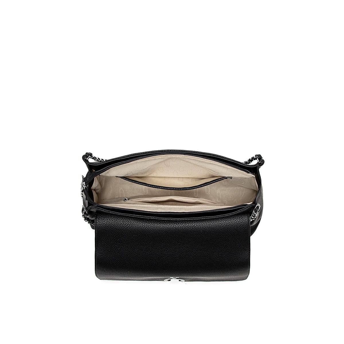 Ruth Vegan Leather Shoulder Bag for Women | Black Pebbled Crossbody Purse | Fashionable & Cruelty-Free Handbag for Work, Travel & Everyday Use