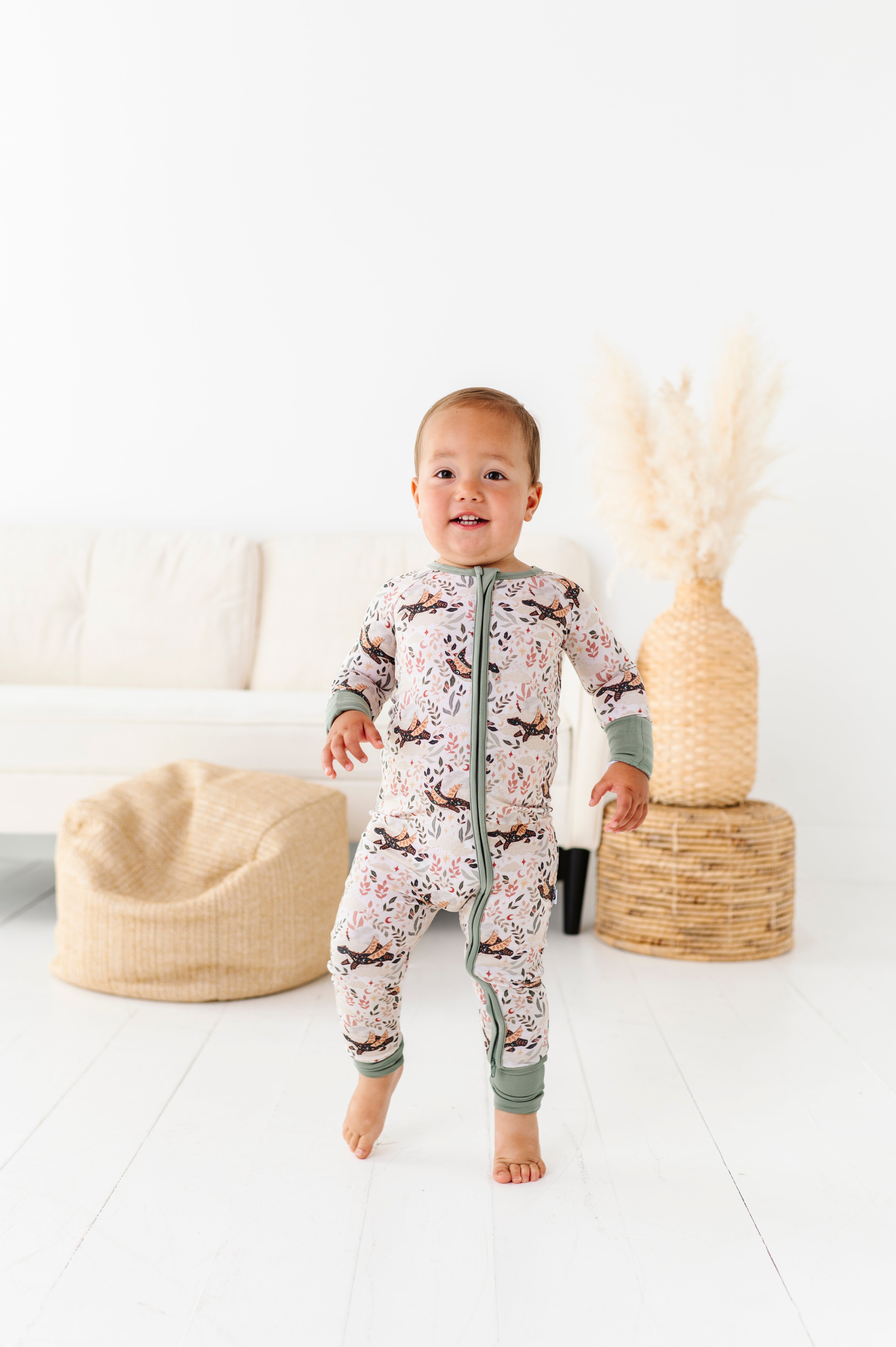 Orion Zip Romper - Baby Boys & Girls One-Piece Jumpsuit with Zipper, Soft Cotton Pajamas for Newborns & Toddlers | Perfect for Sleepwear, Playtime & Everyday Comfort