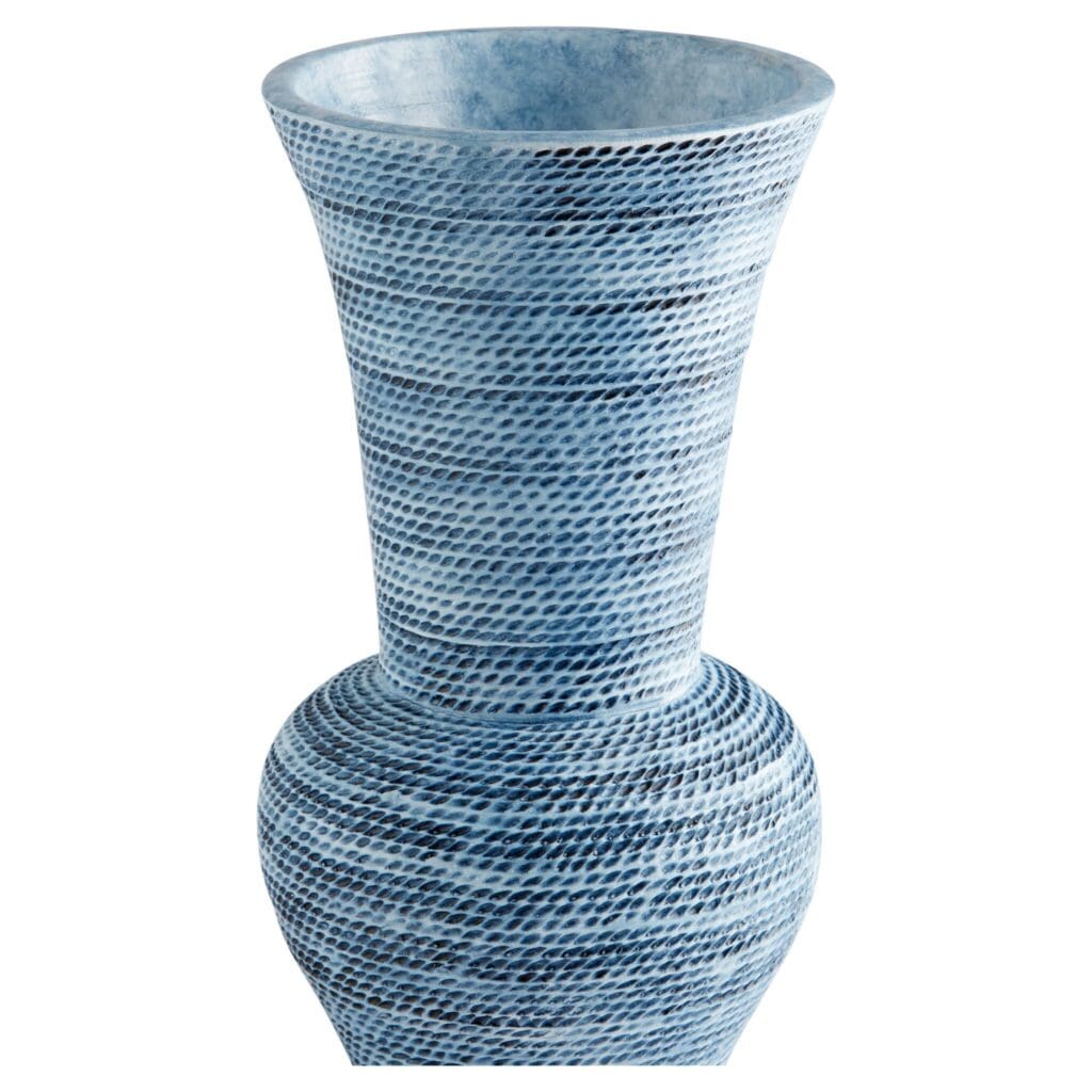 Cyan Design 11551 Hopewell Vase - Blue Ombre Small Ceramic Vase for Home Decor, Wedding Centerpiece, Tabletop Display