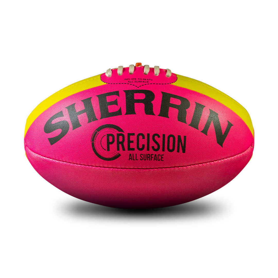 Sherrin Precision All Surface Football - Official Size & Weight for Training & Matches - Perfect for Grass, Turf & Indoor Play