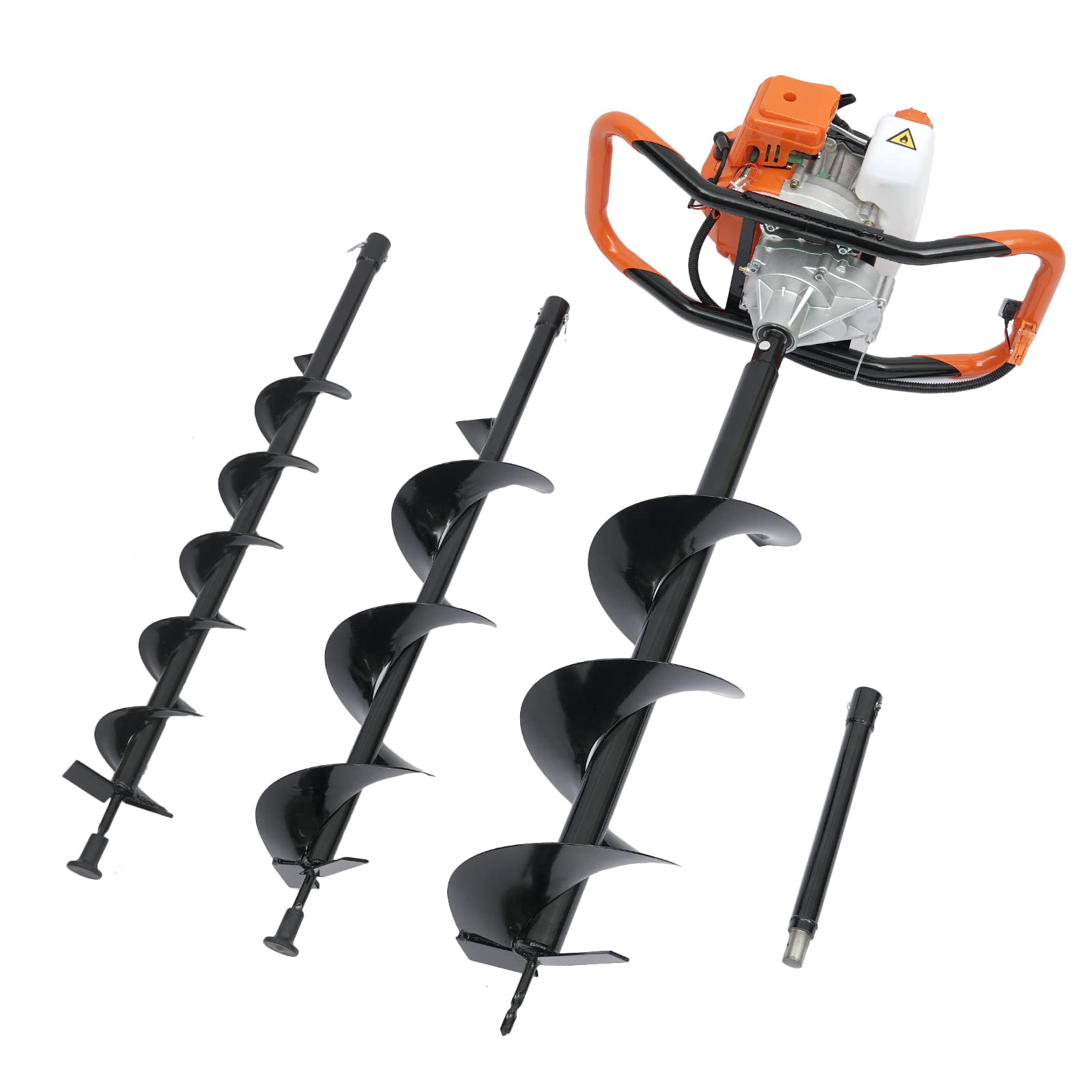 52CC 2-Stroke Gas Powered Post Hole Digger with 4