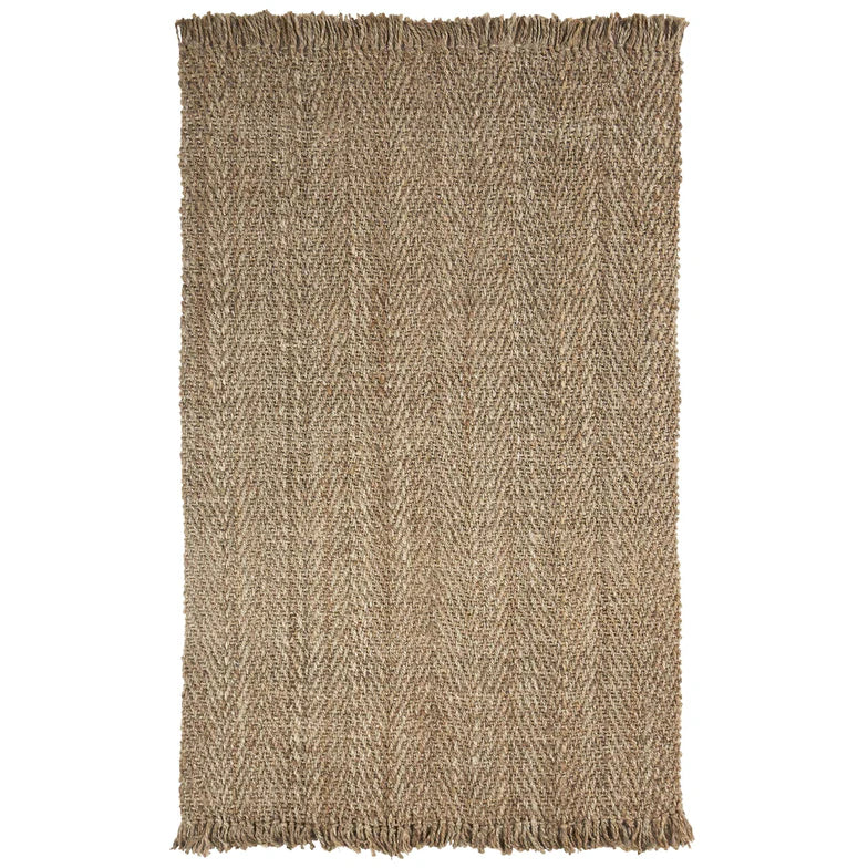 Natural Braided Jute Fringe Indoor Area Rug - Boho Chic Home Decor for Living Room, Bedroom & Nursery | Soft & Durable Floor Mat for Cozy Spaces